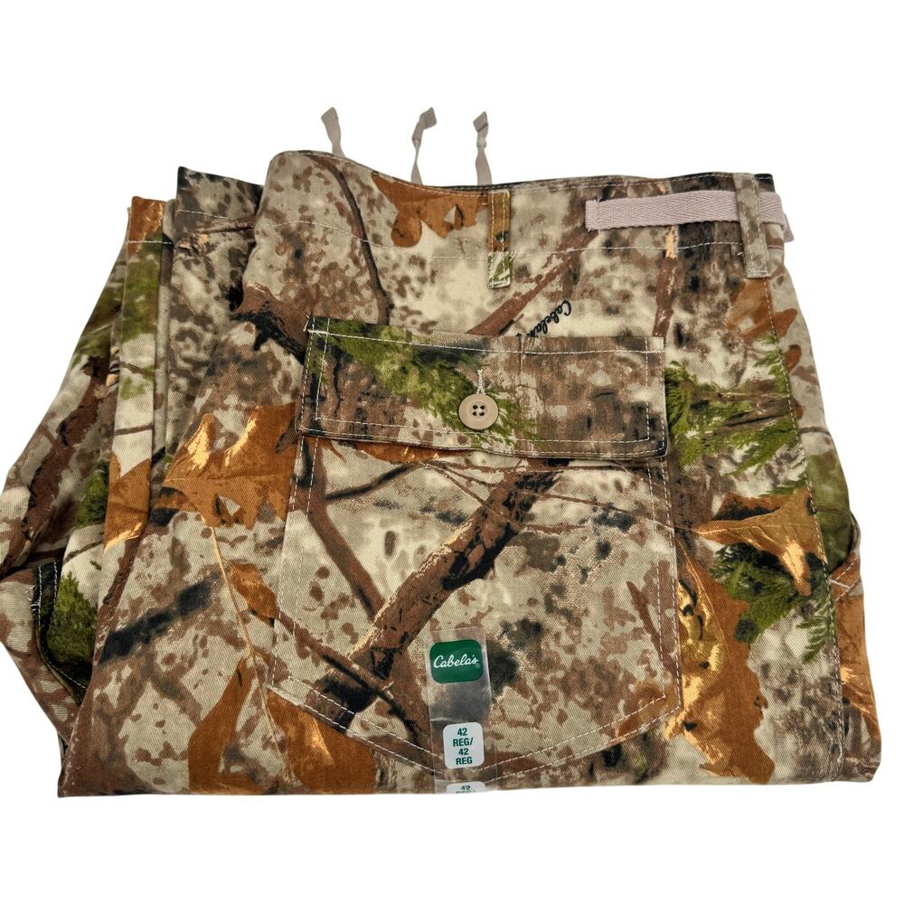 Cabela's Hunting Pants Mens 42 (42x32.5 ACTUAL) Zonz Woodlands Camo Color Phase